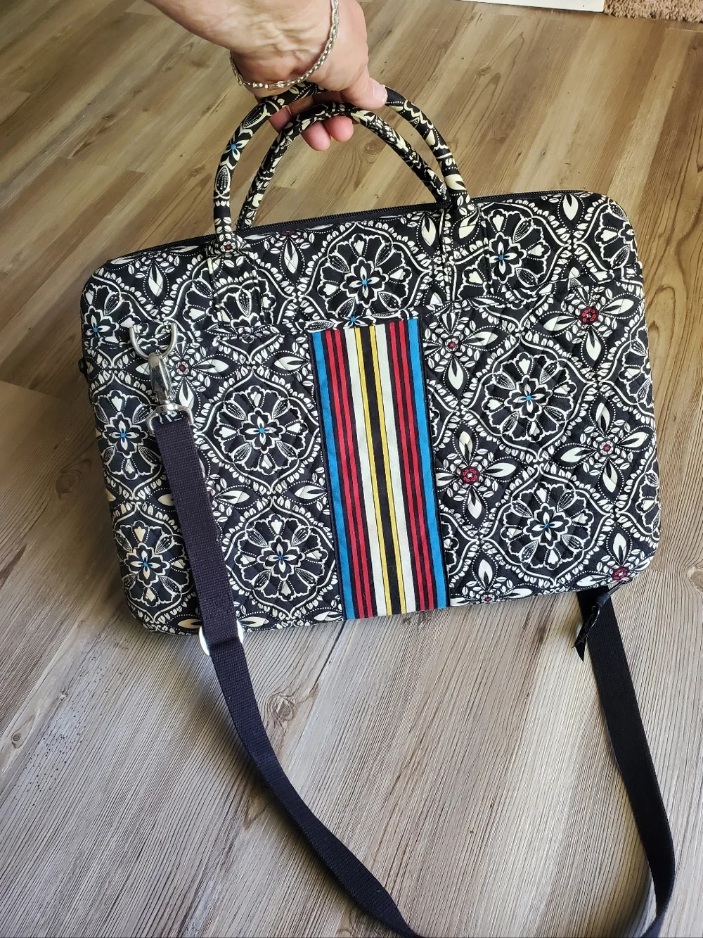 Vera Bradley hard shell laptop case in the retired 